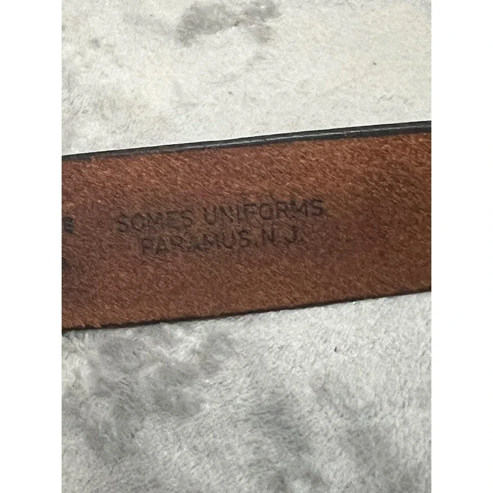 Vintage Somes Uniform Leather Duty Belt USA Black Police Security 45